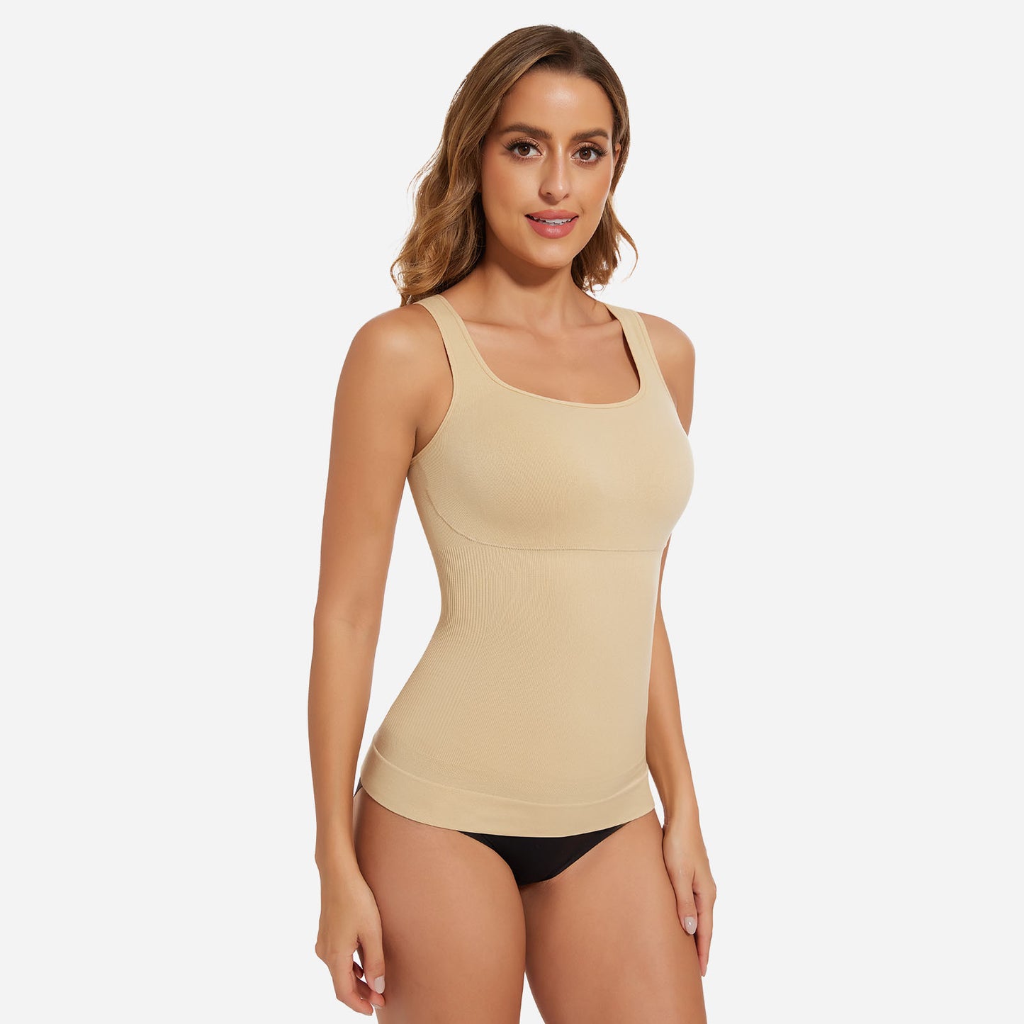 Joyshaper Bust Support Tummy Control Square Neck Tank Top