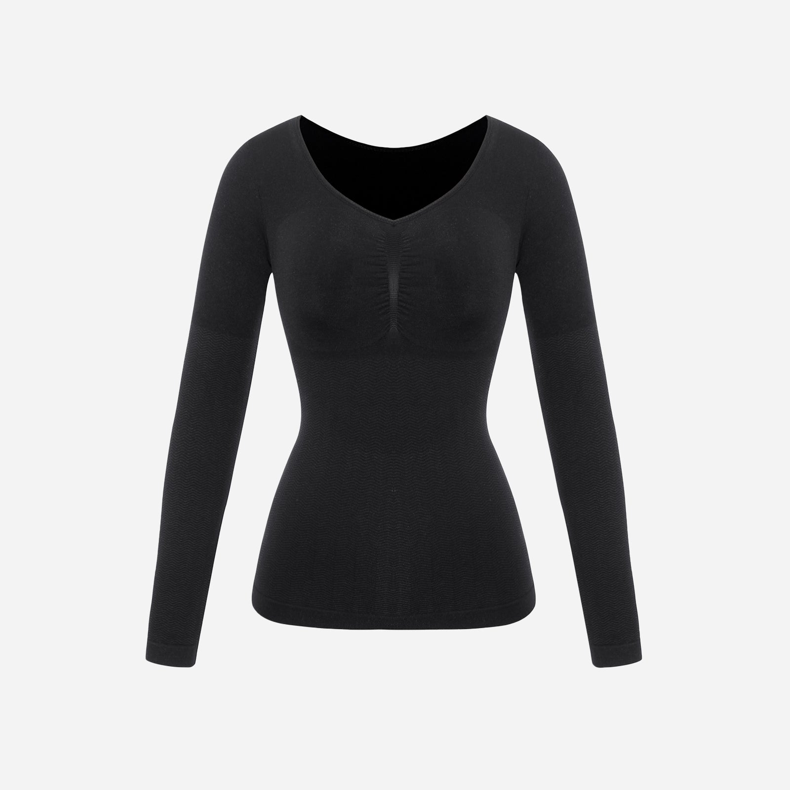 Joyshaper Seamless Shaper Long-Sleeve Top with Padded Bra