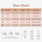 Joyshaper Seamless Lace Tank With Padded Bra size chart