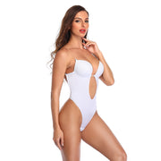 Joyshaper Plunging Deep V-Neck Strapless Backless Thong Bodysuit