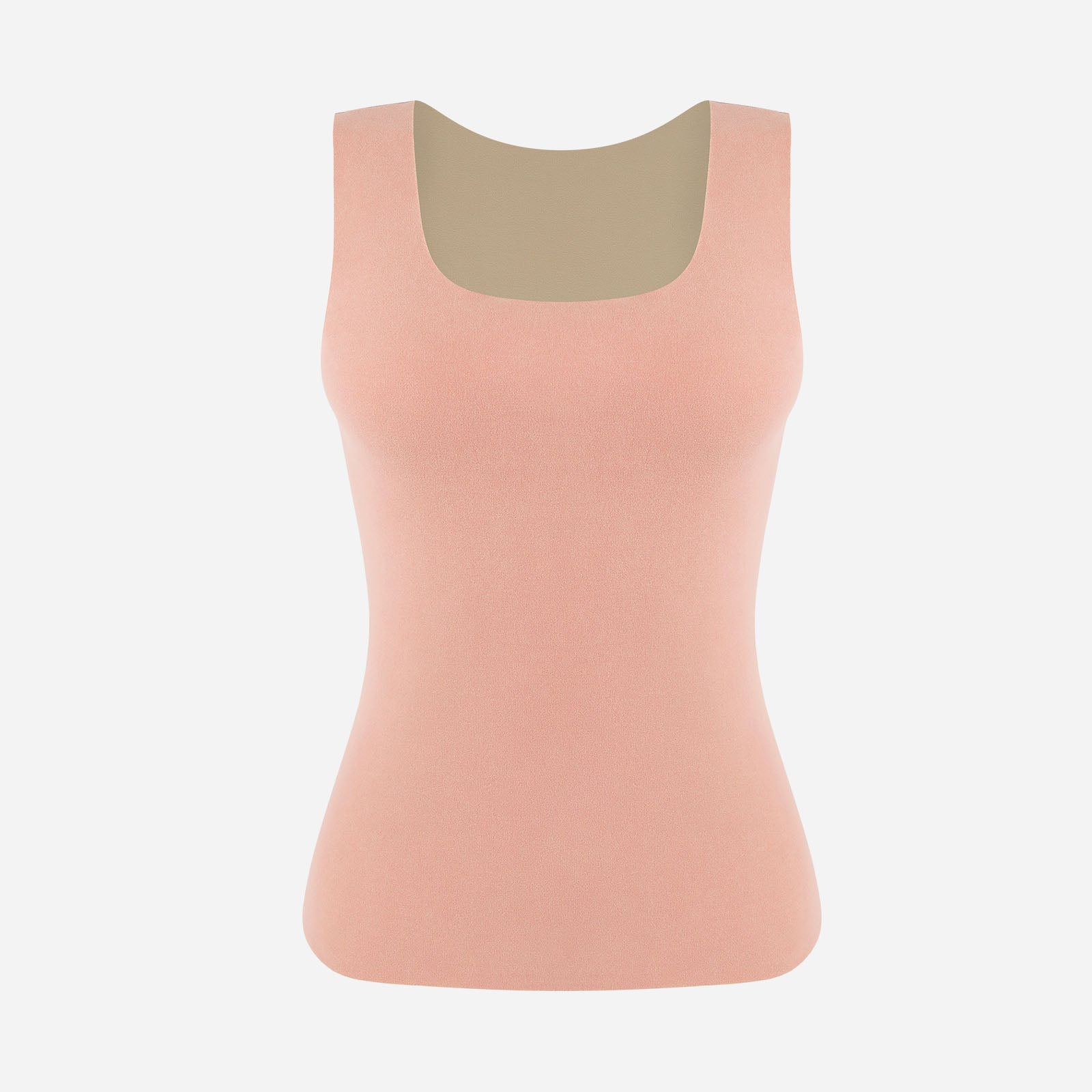 JOYSHAPER Dual-Layer Brushed Tank Top Thermal Base Layer