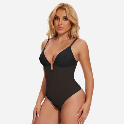Joyshaper Low Back U Plunge Thong Shapewear Bodysuit