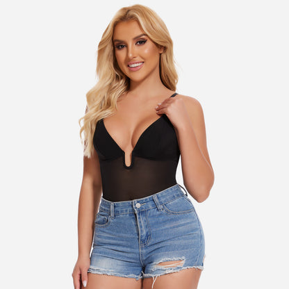 Joyshaper Low Back U Plunge Thong Shapewear Bodysuit