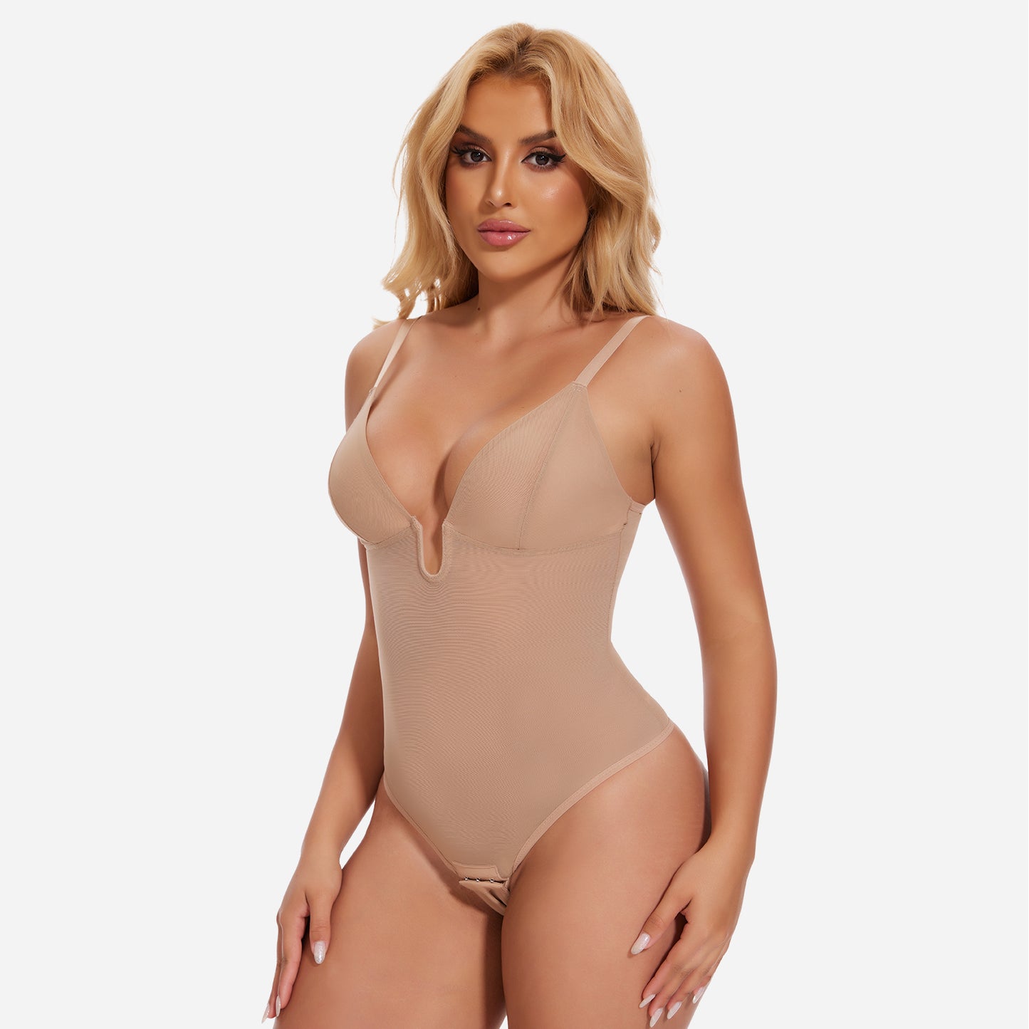 Joyshaper Low Back U Plunge Thong Shapewear Bodysuit