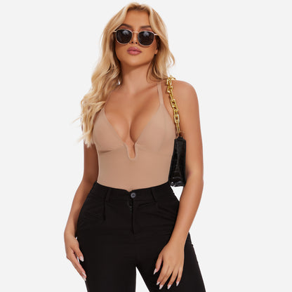 Joyshaper Low Back U Plunge Thong Shapewear Bodysuit