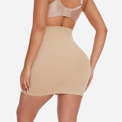 Joyshaper Seamless Half Shapewear Skirt With Built In Thong