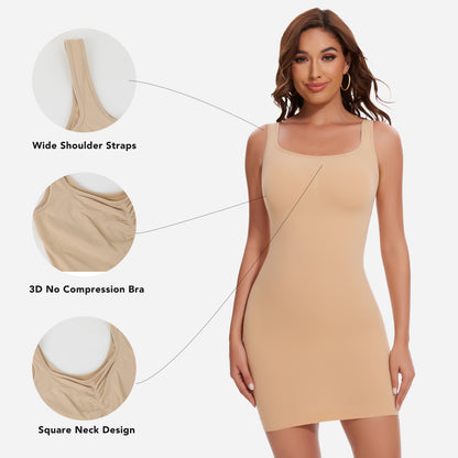Joyshaper Seamless Full Slip Shapewear Dress Tummy Control