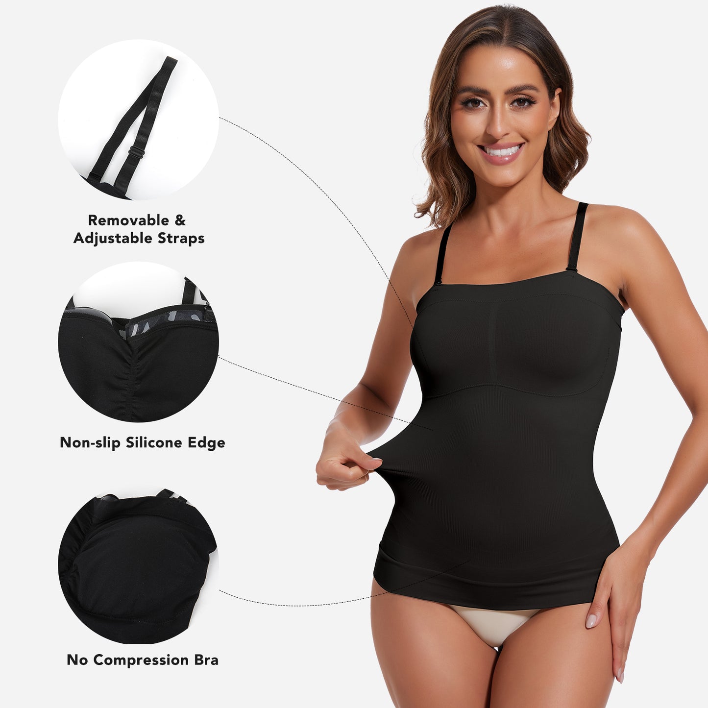 Joyshaper Strapless Shapewear Cami Slimming Tube Top