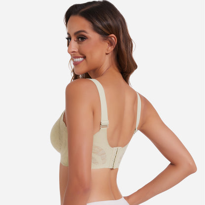 Joyshaper Supportive Push-Up V-Neck Lace Bra