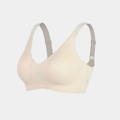 Joyshaper Supportive Push-Up V-Neck Lace Bra