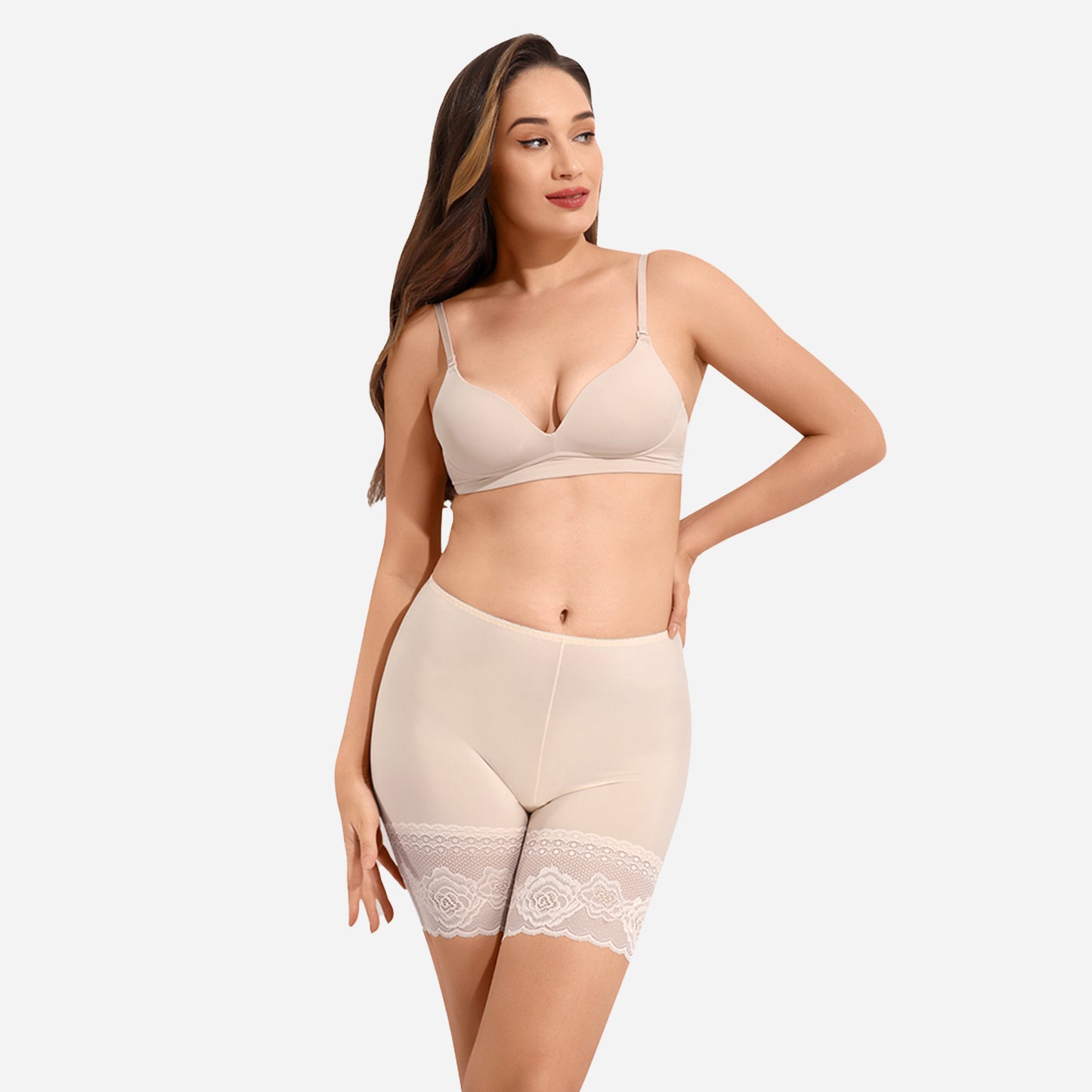 Joyshaper Elastic Anti Chafing Lace Shorts