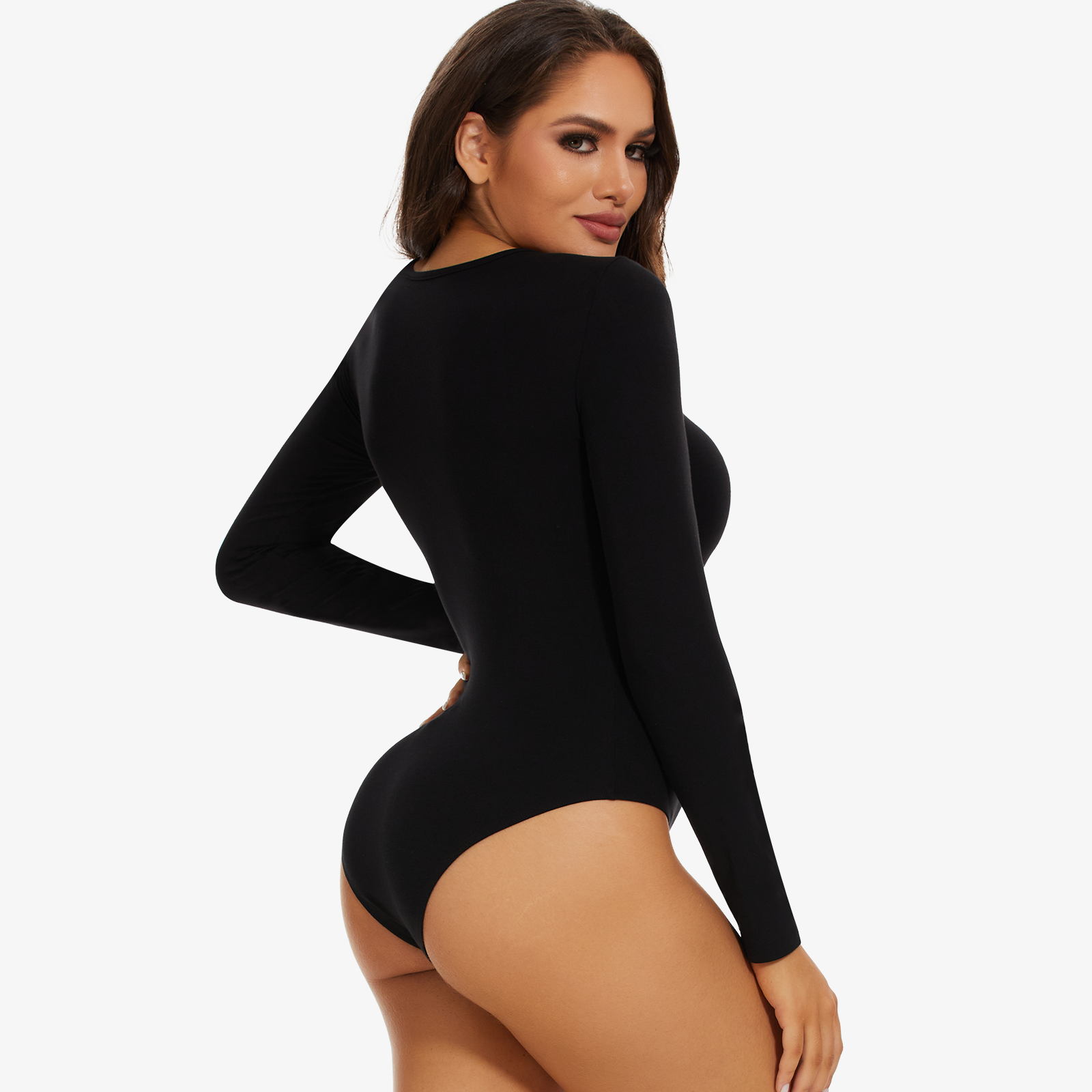 Joyshaper Crew Neck Long Sleeve Bodysuit