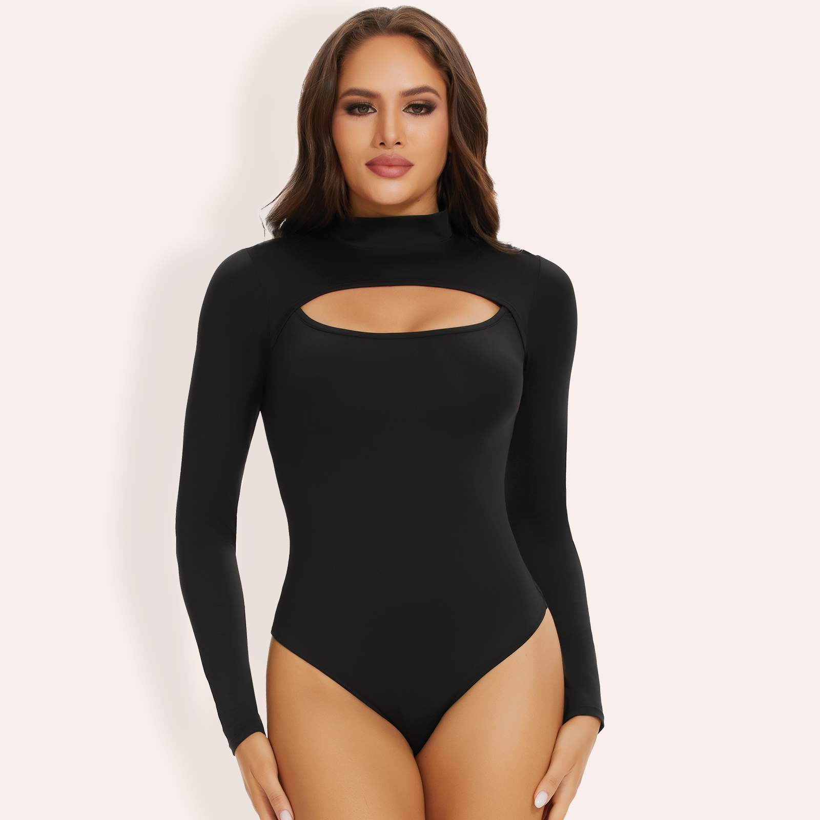 Joyshaper Front Cutout Long Sleeve Bodysuit