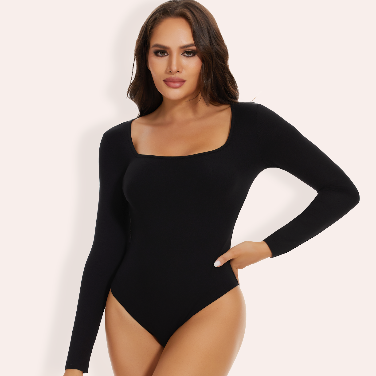 Joyshaper Square Collar Long Sleeve Bodysuit