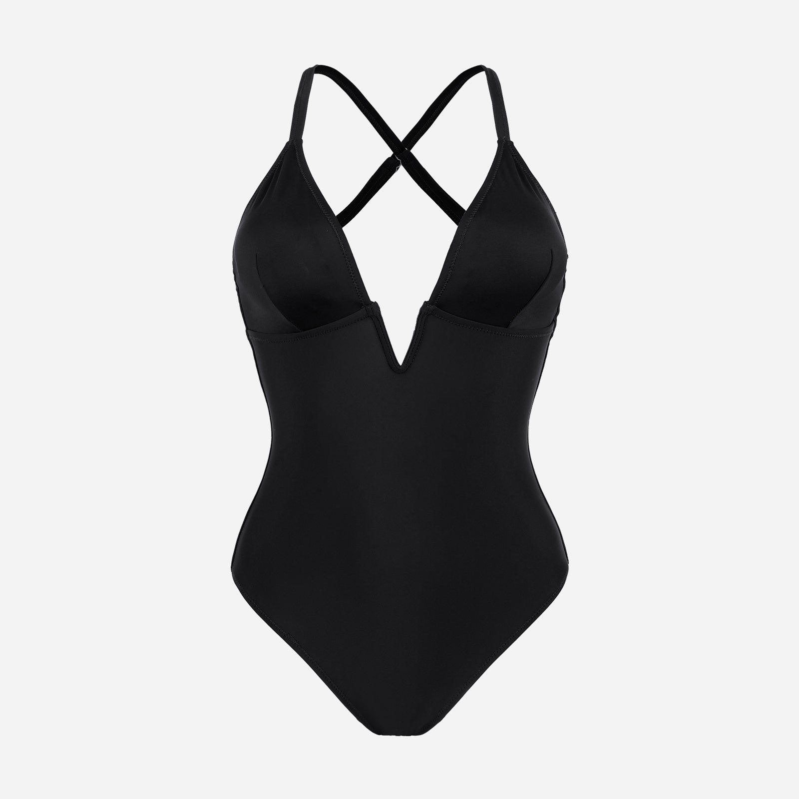 Joyshaper One-Piece Swimsuit Tummy Control Deep V Bathing Bodysuit
