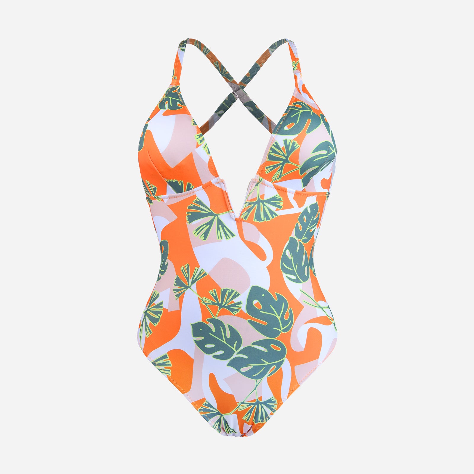 Joyshaper One-Piece Swimsuit Tummy Control Deep V Bathing Bodysuit