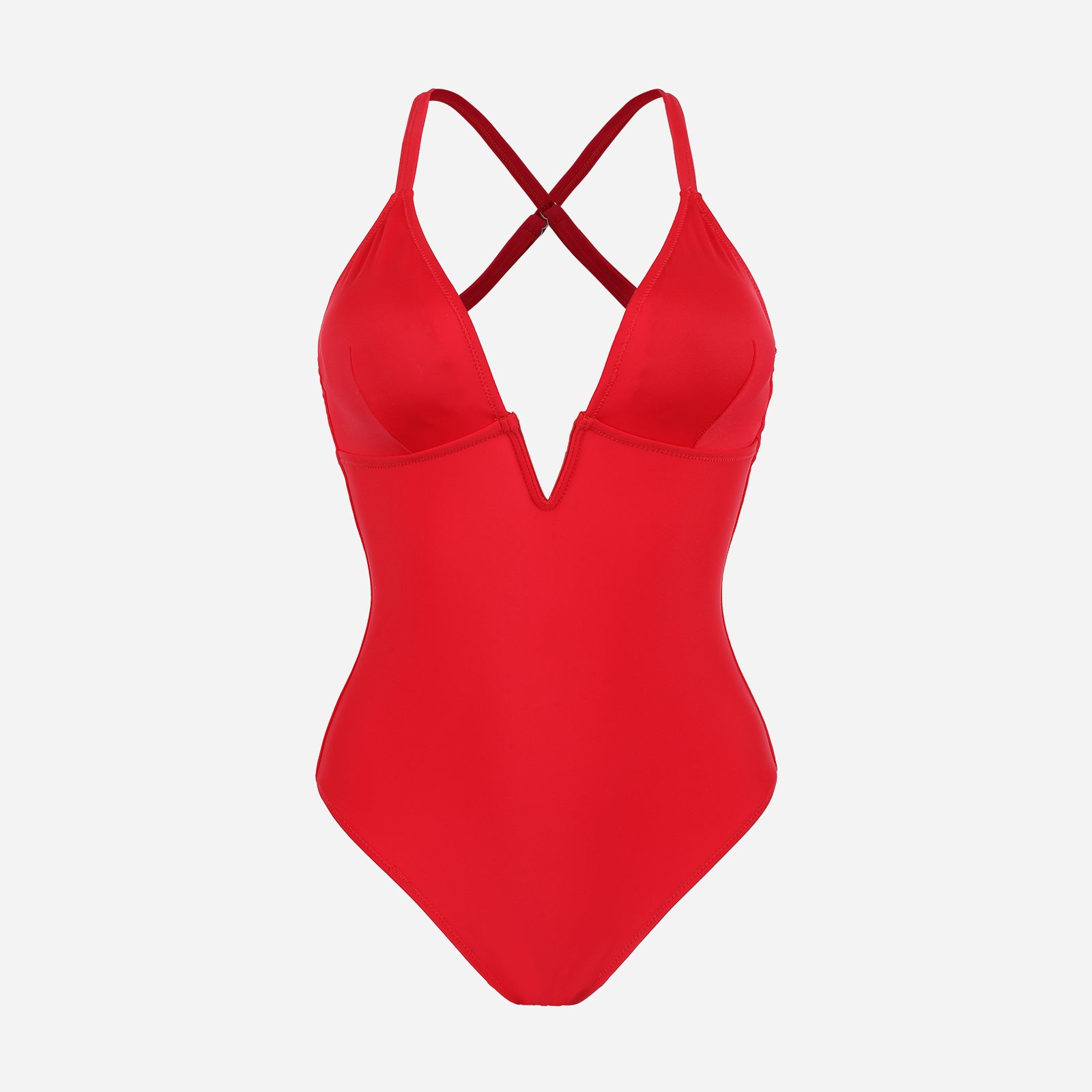 Joyshaper One-Piece Swimsuit Tummy Control Deep V Bathing Bodysuit