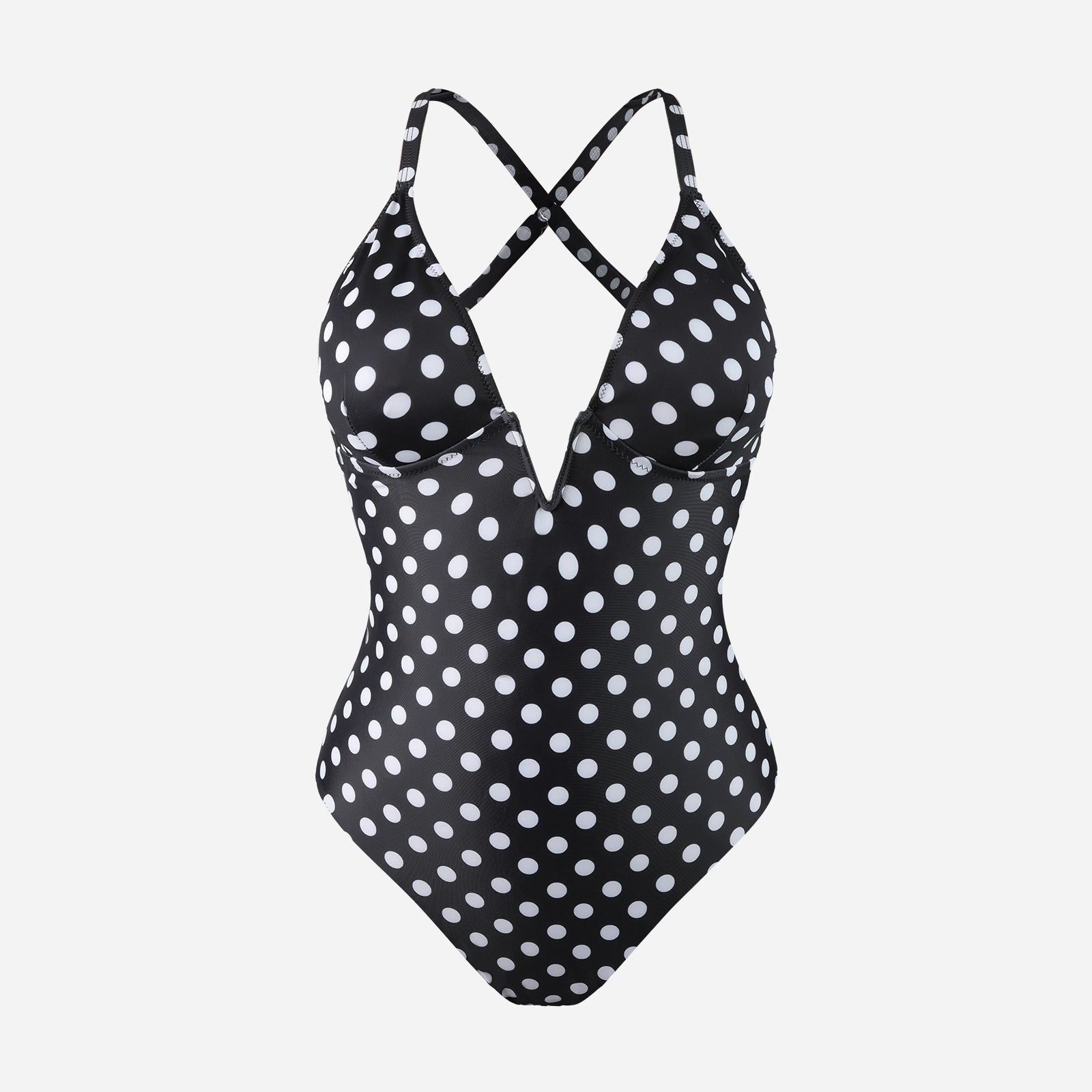 Joyshaper One-Piece Swimsuit Tummy Control Deep V Bathing Bodysuit