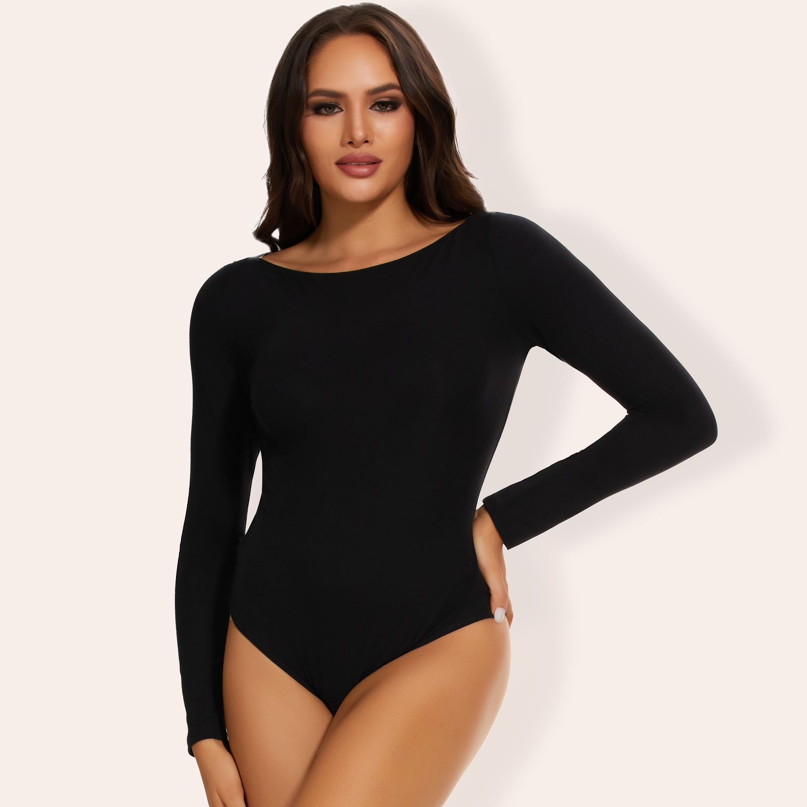 Joyshaper Round Collar Long Sleeve Bodysuit