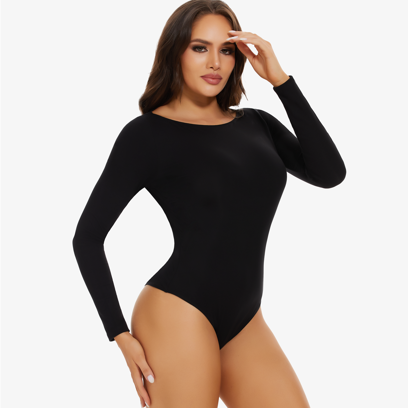 Joyshaper Round Collar Long Sleeve Bodysuit