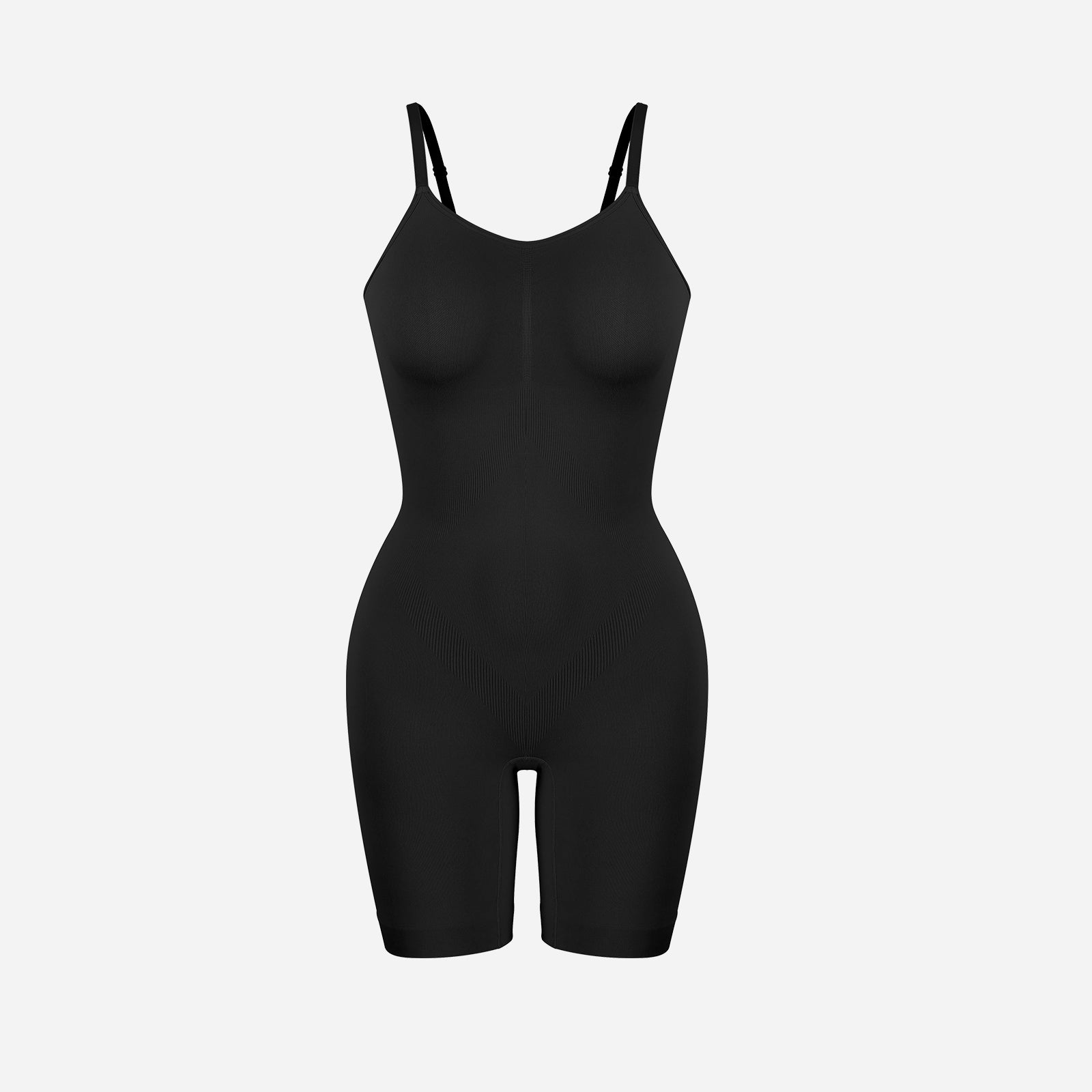 Joyshaper Seamless Mid Thigh Bodysuit Shapewear with Adjustable Straps