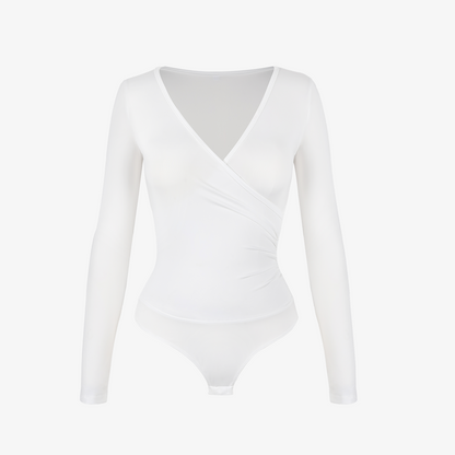 Joyshaper Sexy V-Neck Long Sleeve Bodysuit