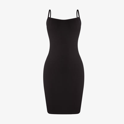 Joyshaper Low Back Spaghetti Straps Mini Dress
