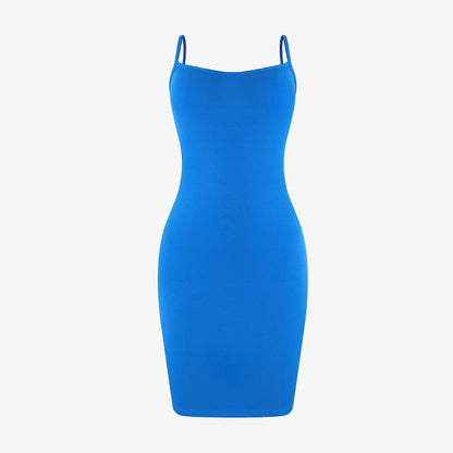 Joyshaper Low Back Spaghetti Straps Mini Dress