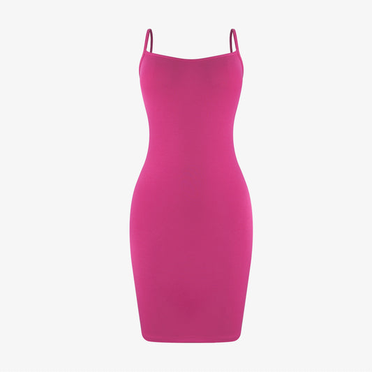 Joyshaper Low Back Spaghetti Straps Mini Dress