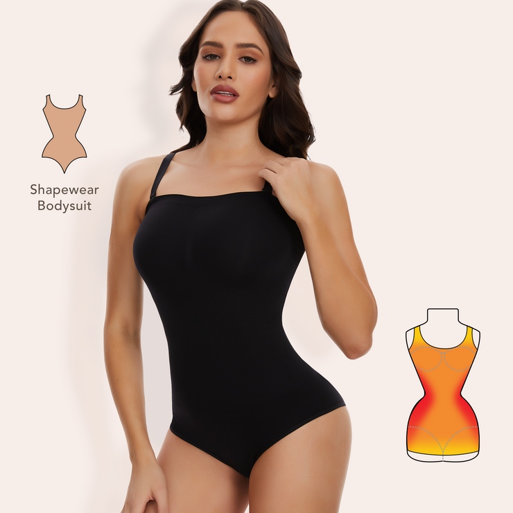 Cheap Strapless Shapewear Bodysuit for Women Thong Removable