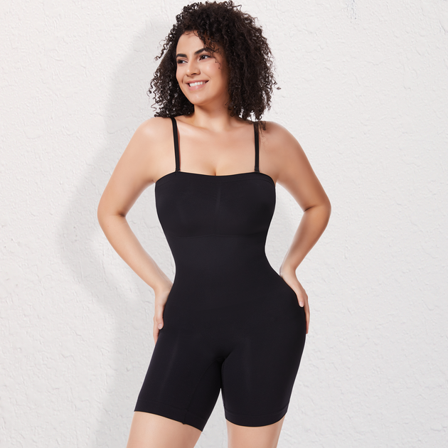 Joyshaper Strapless Shapewear Bodysuit with Built in Bra