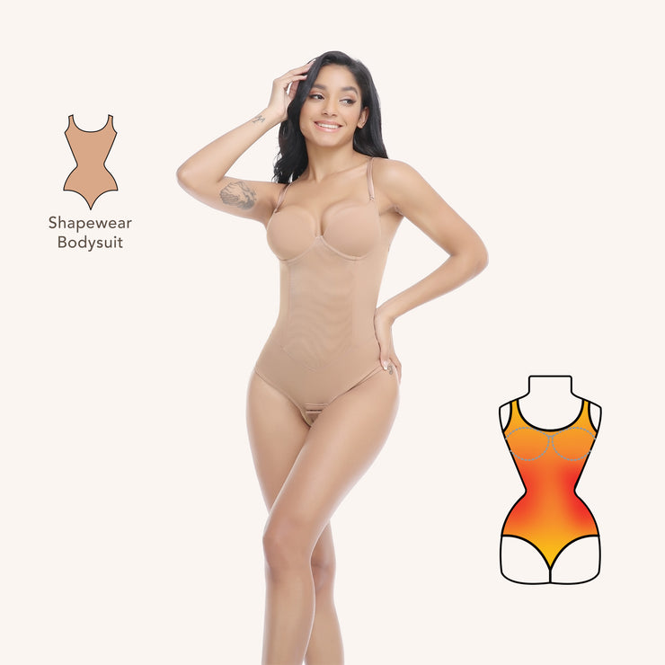 Joyshaper Thong Bodysuit with Built-in Bra