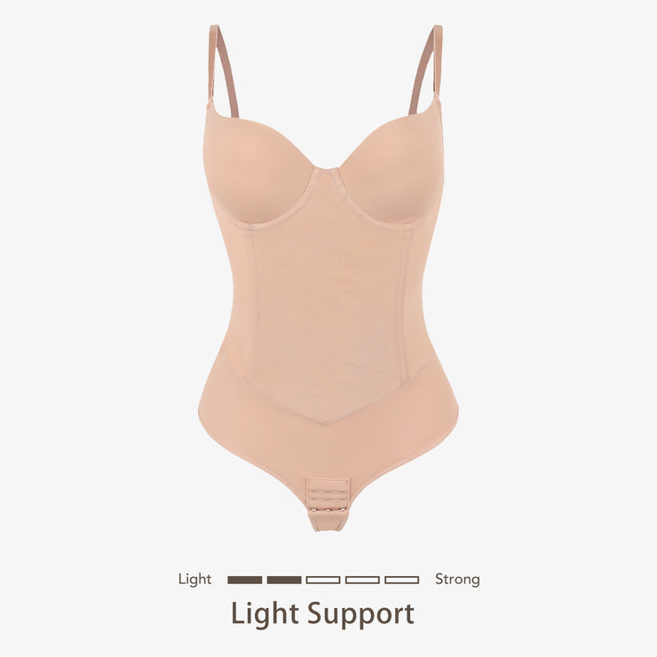 Joyshaper Thong Bodysuit with Built-in Bra