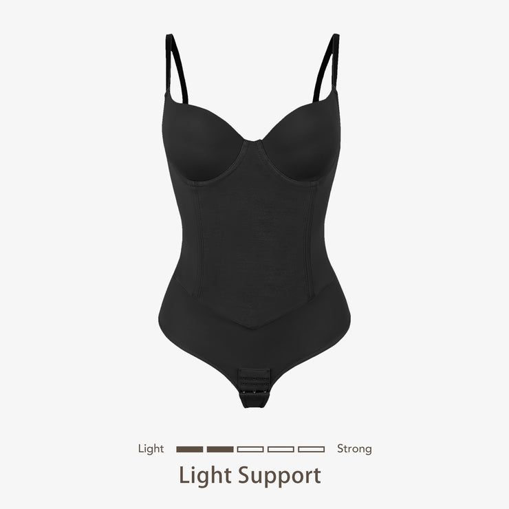 Joyshaper Thong Bodysuit with Built-in Bra