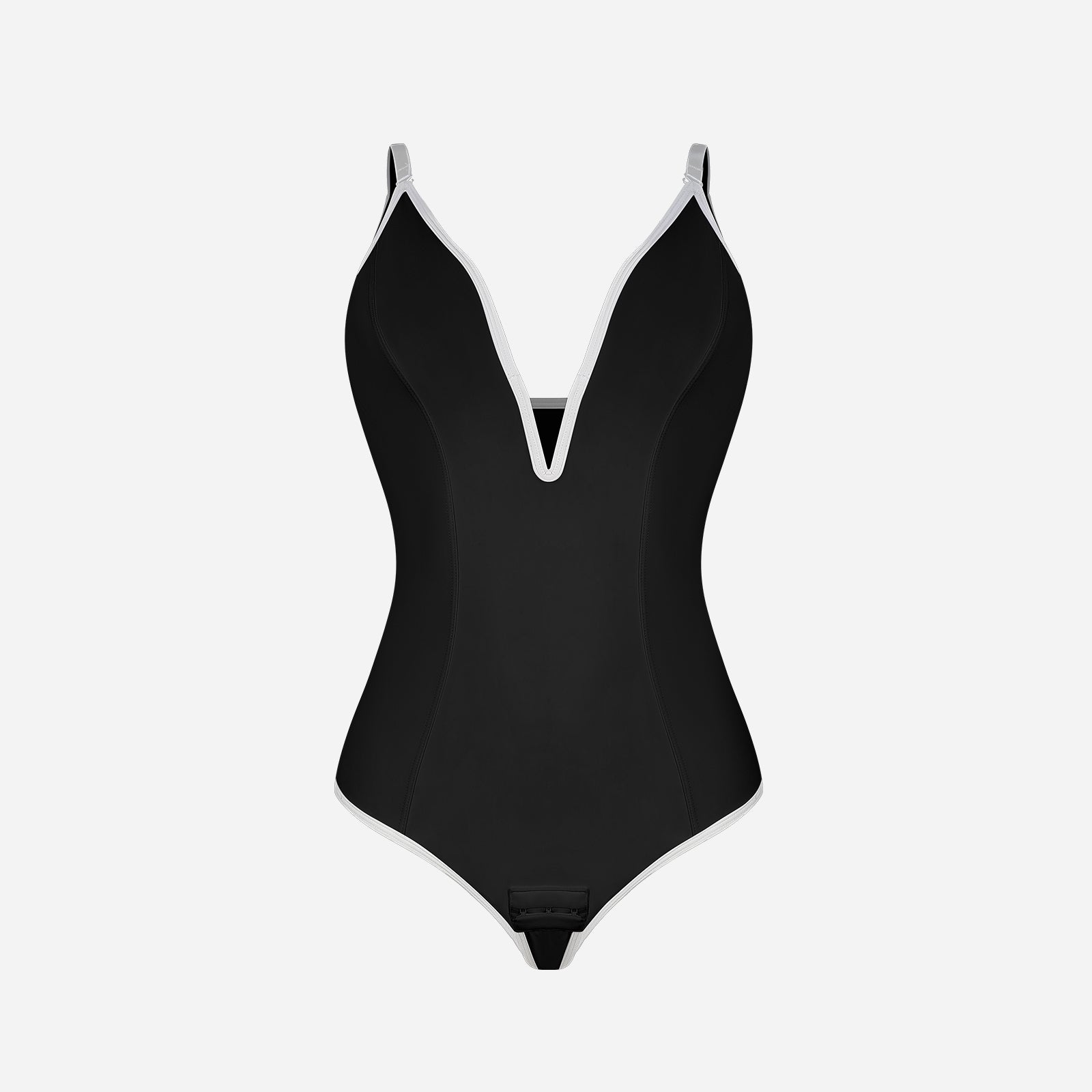 Joyshaper Tummy Control Thong Bodysuit with Deep V & Backless Design