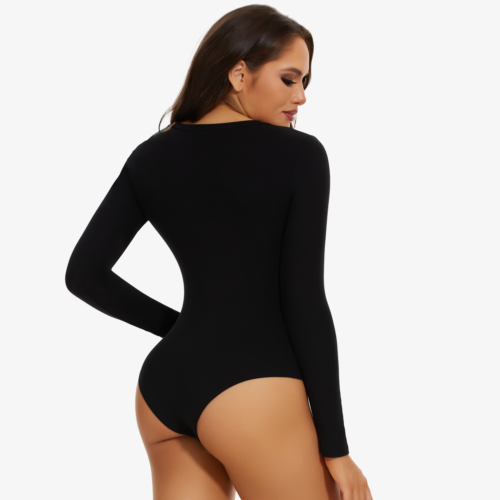 Joyshaper V-Neck Long Sleeve Bodysuit