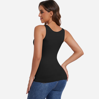 Joyshaper V-Neck Seamless Shapewear Tank With Padded Bra