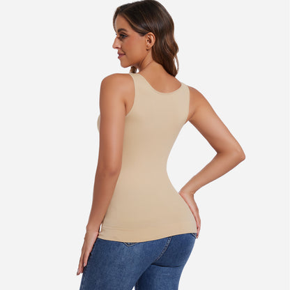 Joyshaper V-Neck Seamless Shapewear Tank With Padded Bra