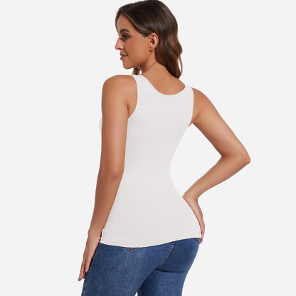 Joyshaper V-Neck Seamless Shapewear Tank With Padded Bra