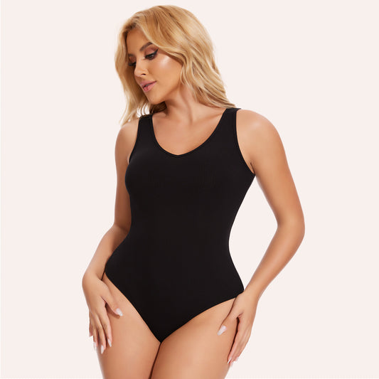 Joyshaper V Neck Tank Sleeveless Bodysuit Top