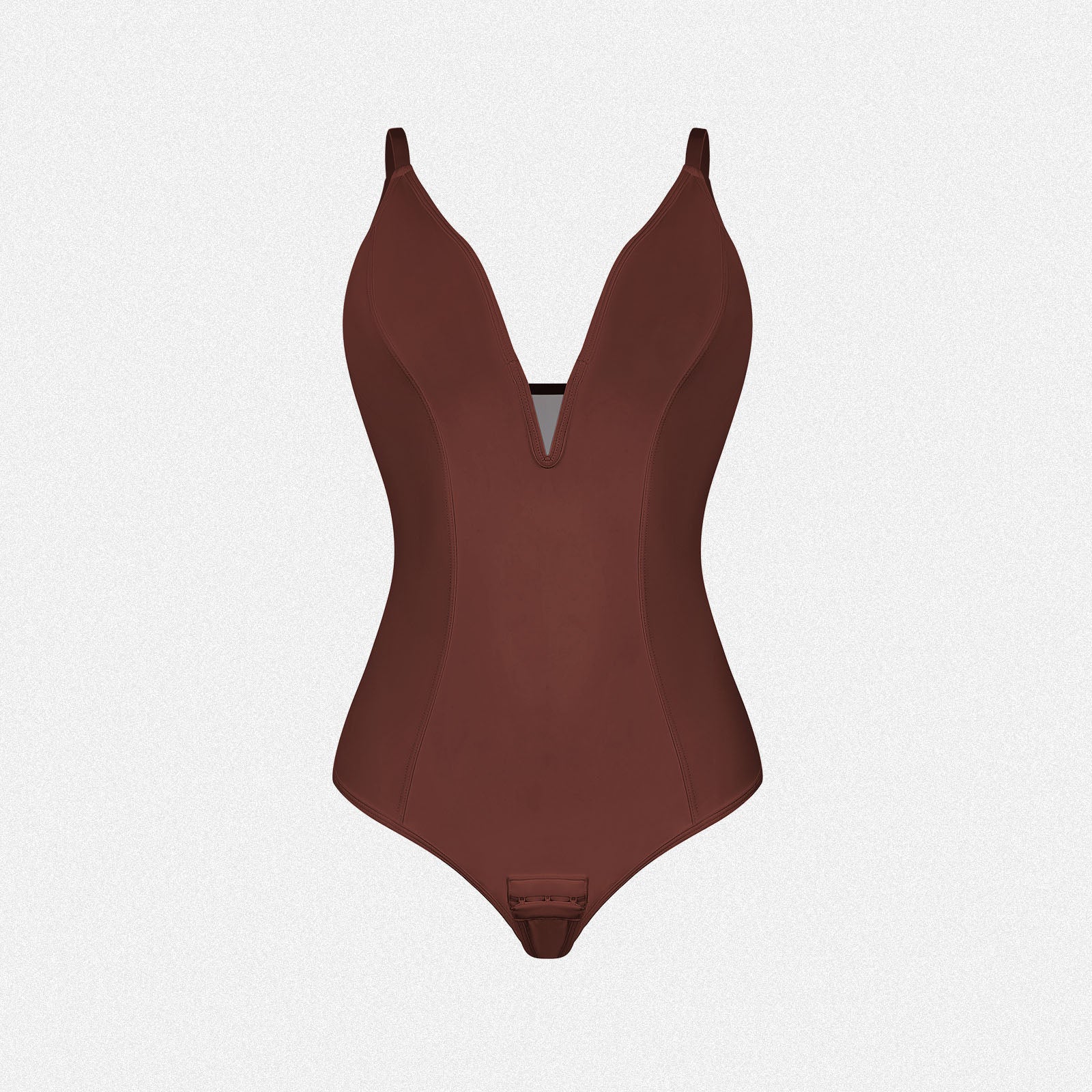Joyshaper Tummy Control Thong Bodysuit with Deep V & Backless Design