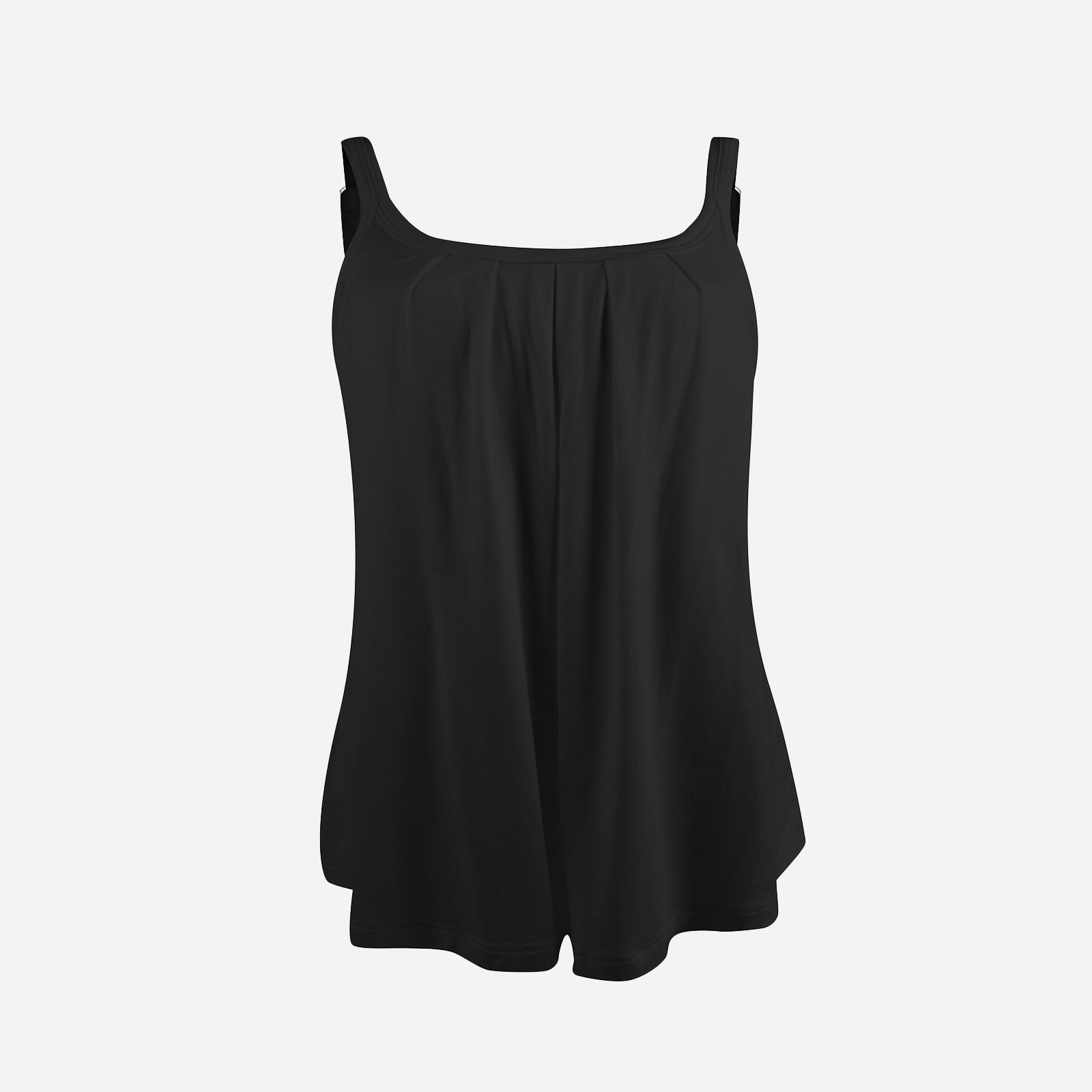 Joyshaper Women's Vest Tops Built in Bra Loose Fit Pleated Tank Cami