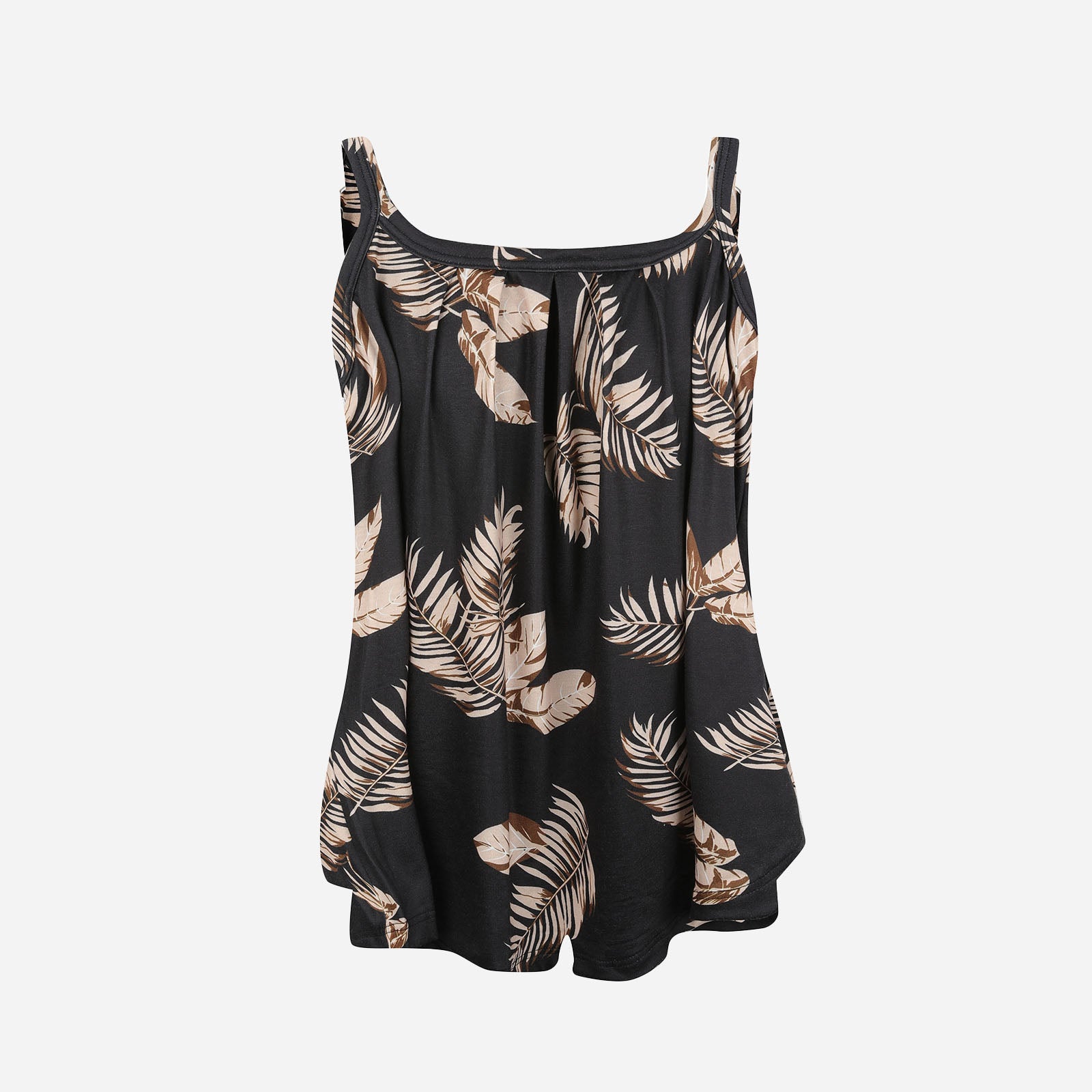 Joyshaper Women's Vest Tops Built in Bra Loose Fit Pleated Tank Cami