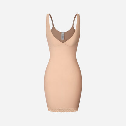 Joyshaper Open Bust Shapewear Lace Slips Dress