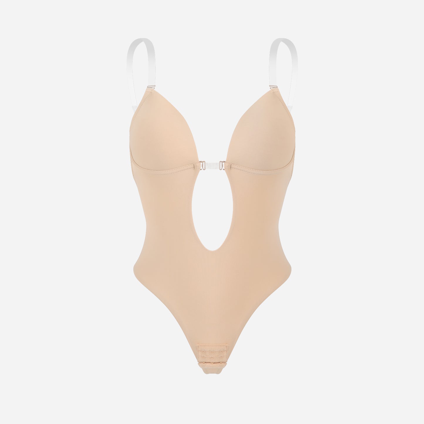 Joyshaper Plunging Deep V-Neck Strapless Backless Thong Bodysuit