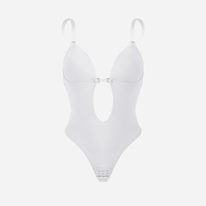 Joyshaper Plunging Deep V-Neck Strapless Backless Thong Bodysuit