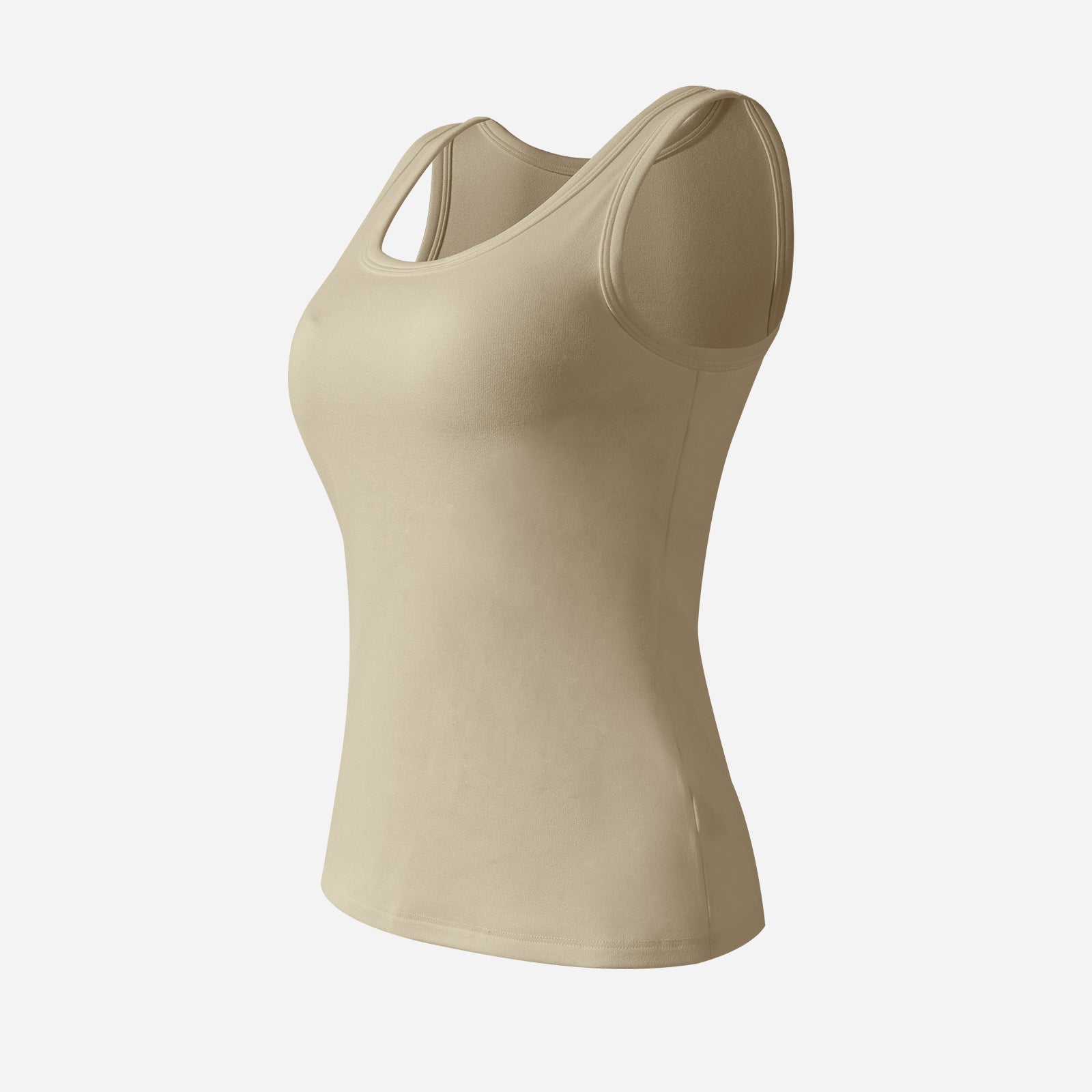 Joyshaper Ribbed Thermal Tank Top with Built in Bra & Warm Feel