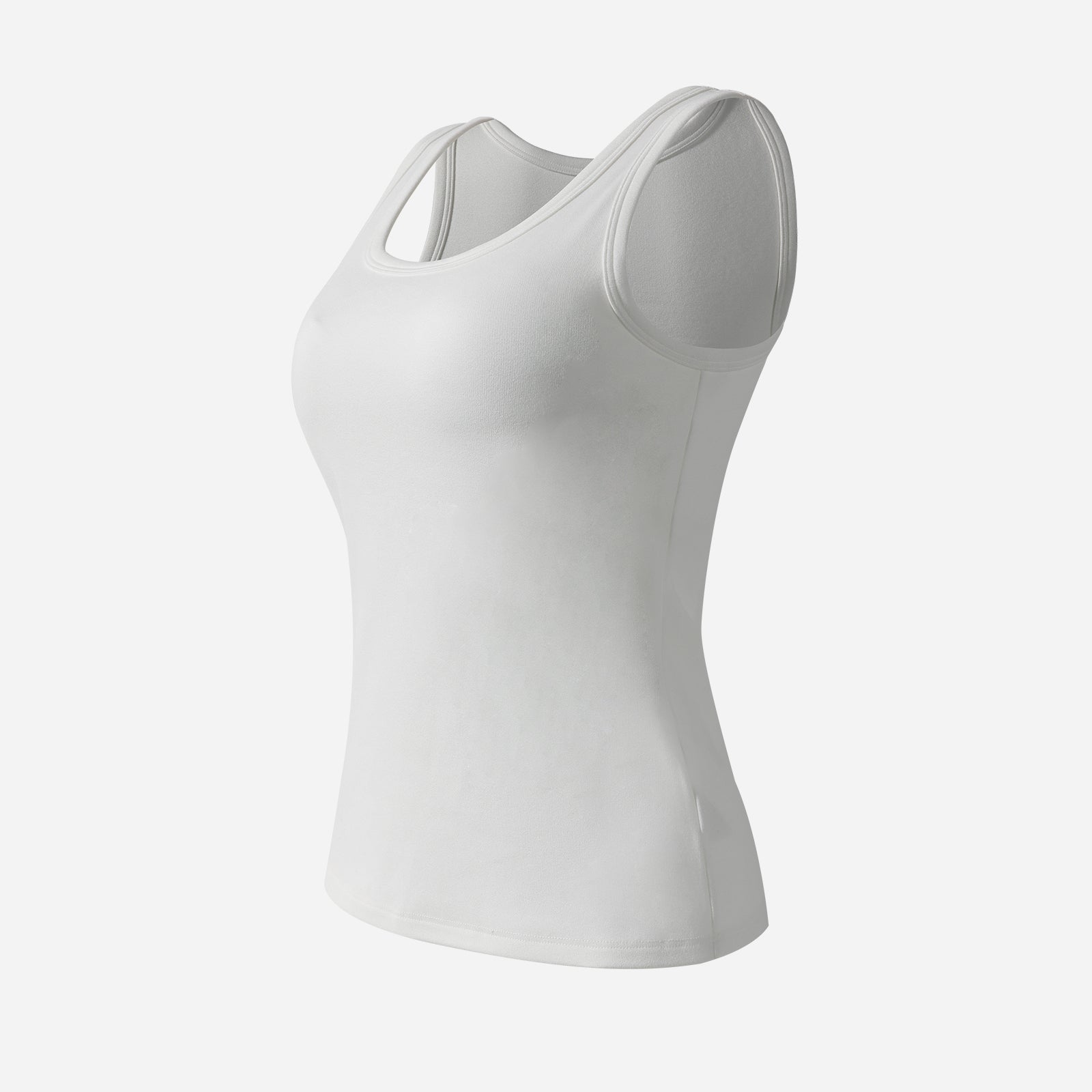 Joyshaper Ribbed Thermal Tank Top with Built in Bra & Warm Feel