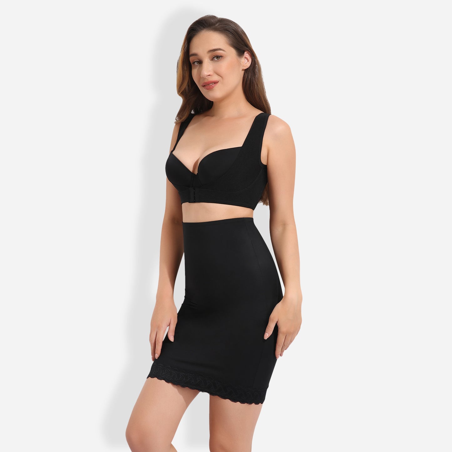 Joyshaper Seamless Shapewear Lace Skirt Slip