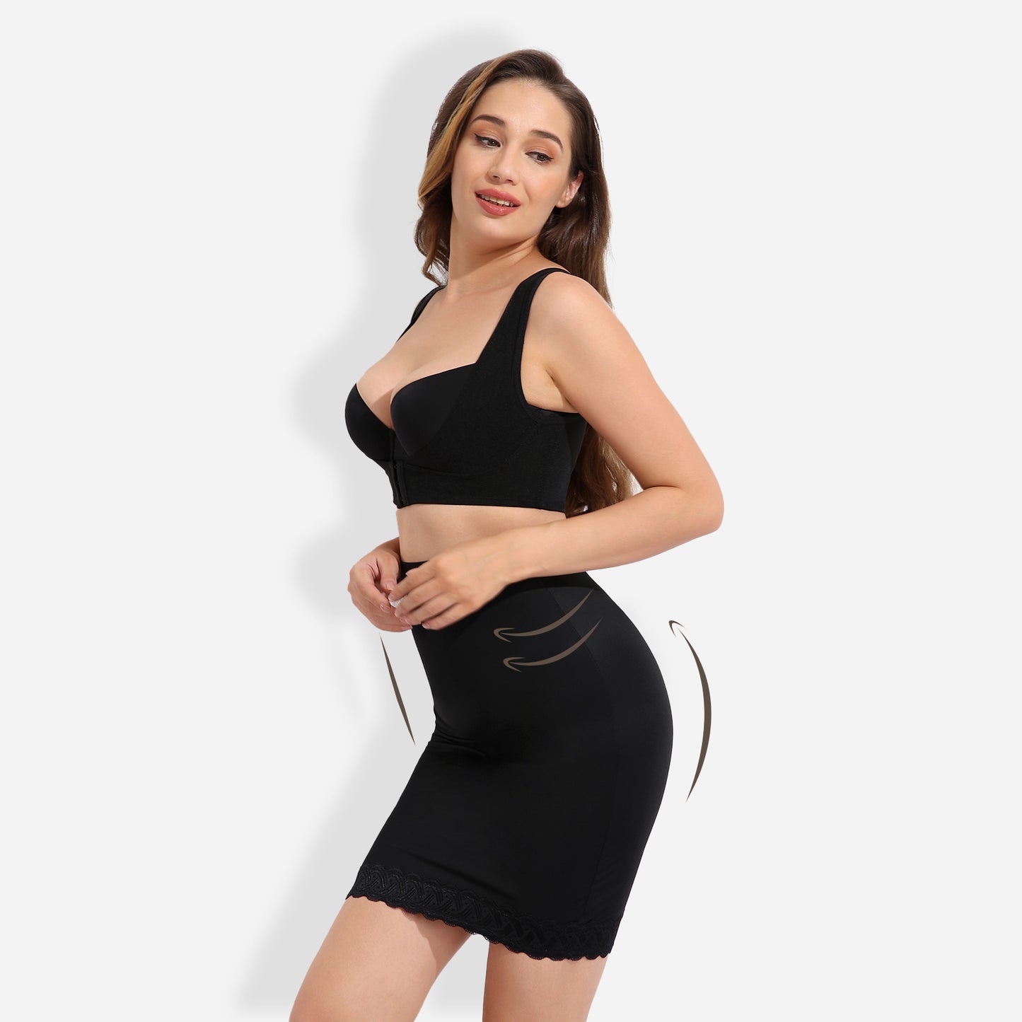 Joyshaper Seamless Shapewear Lace Skirt Slip